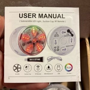 Submersible LED remote control lights!